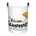 thumbnail image 1 of Kll Welcom Summer Waterproof Foldable Laundry Hamper Bucket With Handles For Storage Bin,Kids Room,Home Organizer (Medium), 1 of 8
