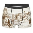 thumbnail image 1 of Kll Western Desert Cowboys Men'S Cotton Boxer Briefs Underwear-Large, 1 of 9