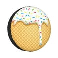 thumbnail image 1 of Kll White Ice Cream Tire Cover,Universal Wheel Tire Cover For Trailer, Rv, Suv, Truck,Camper And Many Vehicle,(15 Inch), 1 of 7