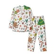 thumbnail image 1 of Kll Winter Christmas Sleepwear Mens Flannel Pajamas,Long Cotton Pj Set, 1 of 9