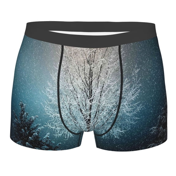 Kll Winter Rabbit Men'S Cotton Boxer Briefs Underwear-Medium