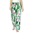 thumbnail image 1 of Kll Womens Cactus Plants Print Pajama Pants Soft Pajama Bottoms For Women Cozy Lounge Pants, 1 of 9