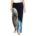thumbnail image 1 of Kll Womens Cat Astronaut Print Pajama Pants Soft Pajama Bottoms For Women Cozy Lounge Pants, 1 of 9