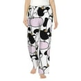 thumbnail image 1 of Kll Womens Cute Animal With Cow Print Pajama Pants Soft Pajama Bottoms For Women Cozy Lounge Pants, 1 of 9