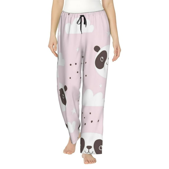 Kll Womens Cute Panda Print Pajama Pants Soft Pajama Bottoms For Women Cozy Lounge Pants