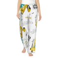 thumbnail image 1 of Kll Womens Dinosaur On Excavator Print Pajama Pants Soft Pajama Bottoms For Women Cozy Lounge Pants, 1 of 9
