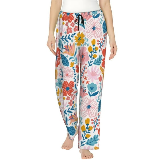 Kll Womens Floral Ditsy Print Pajama Pants Soft Pajama Bottoms For Women Cozy Lounge Pants