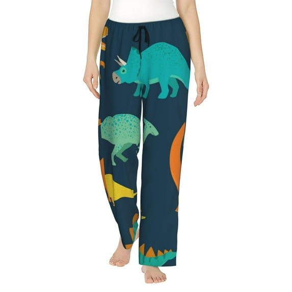 Kll Womens Hand Drawn Seamless Print Pajama Pants Soft Pajama Bottoms For Women Cozy Lounge Pants