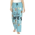 thumbnail image 1 of Kll Womens Let'S Go On An Adventure Print Pajama Pants Soft Pajama Bottoms For Women Cozy Lounge Pants, 1 of 9