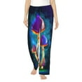 thumbnail image 1 of Kll Womens Magic Mushrooms ,Fireflies Print Pajama Pants Soft Pajama Bottoms For Women Cozy Lounge Pants, 1 of 9