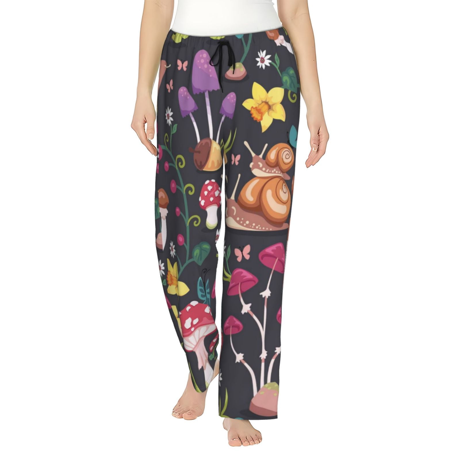 KLL Flying Butterflies Women's Pajama Set - 2 Piece Camisole & Shorts Lounge Sleepwear, Medium - View #14