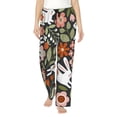 thumbnail image 1 of Kll Womens Rabbits On Floral Print Pajama Pants Soft Pajama Bottoms For Women Cozy Lounge Pants, 1 of 9