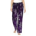 thumbnail image 1 of Kll Womens Snowflake Gradient Purple Print Pajama Pants Soft Pajama Bottoms For Women Cozy Lounge Pants, 1 of 9