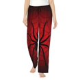 thumbnail image 1 of Kll Womens Spider On The Web Print Pajama Pants Soft Pajama Bottoms For Women Cozy Lounge Pants, 1 of 9