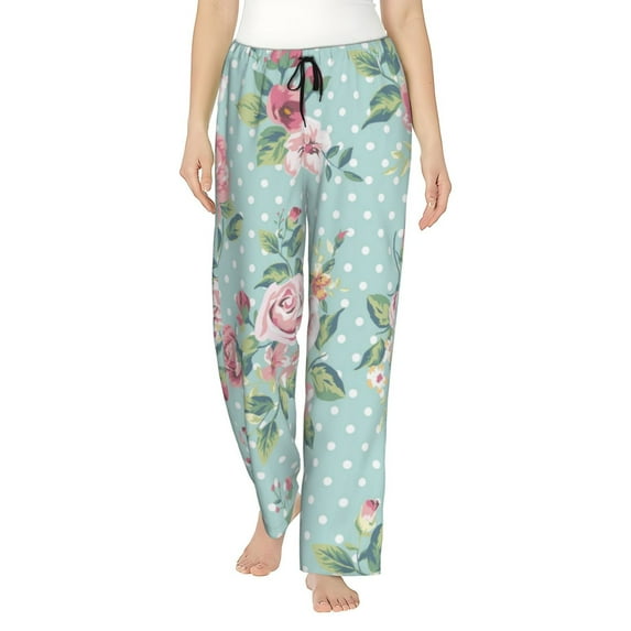 Kll Womens Vintage Floral Print Pajama Pants Soft Pajama Bottoms For Women Cozy Lounge Pants