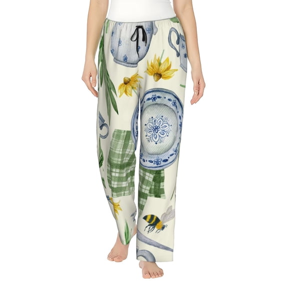 Kll Womens Vintage Utensils Print Pajama Pants Soft Pajama Bottoms For Women Cozy Lounge Pants