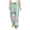 thumbnail image 1 of Kll Womens White Bunny Bottom And Easter Eggs Print Pajama Pants Soft Pajama Bottoms For Women Cozy Lounge Pants, 1 of 9