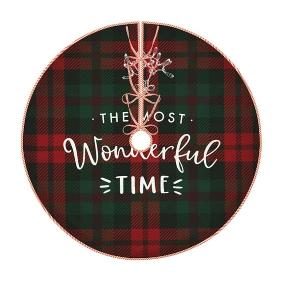 Kll Wonderful Time Christmas Christmas Tree Skirt 48",Party Decorations Farmhouse For Christmas Decorations Holiday Party