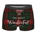 thumbnail image 1 of Kll Wonderful Time Christmas Men'S Cotton Boxer Briefs Underwear-Medium, 1 of 9