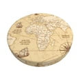 thumbnail image 1 of Kll World Map Round Bar Chair Cushion Cover 14 Inch,Bar Stool Protector With Elastic, Soft Washable, 1 of 7