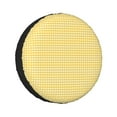 thumbnail image 1 of Kll Yellow Gingham Tire Cover,Universal Wheel Tire Cover For Trailer, Rv, Suv, Truck,Camper And Many Vehicle,(15 Inch), 1 of 7