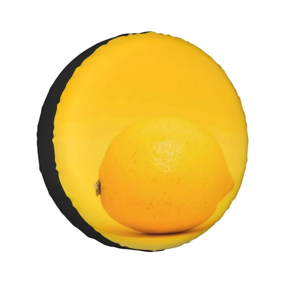 Kll Yellow Lemon Tire Cover,Universal Wheel Tire Cover For Trailer, Rv, Suv, Truck,Camper And Many Vehicle,(16 Inch)