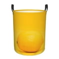 thumbnail image 1 of Kll Yellow Lemon Waterproof Foldable Laundry Hamper Bucket With Handles For Storage Bin,Kids Room,Home Organizer (Small), 1 of 8