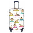 thumbnail image 1 of Kll Yoga Dogs Poses Luggage Cover Suitcase Cover Suitcase Protector (Luggage not included)-Large, 1 of 8