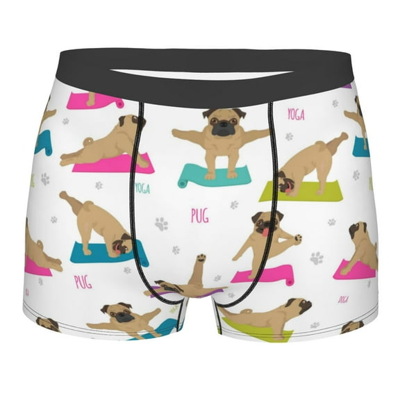 Kll Yoga Dogs Poses Men'S Cotton Boxer Briefs Underwear-Xx-Large