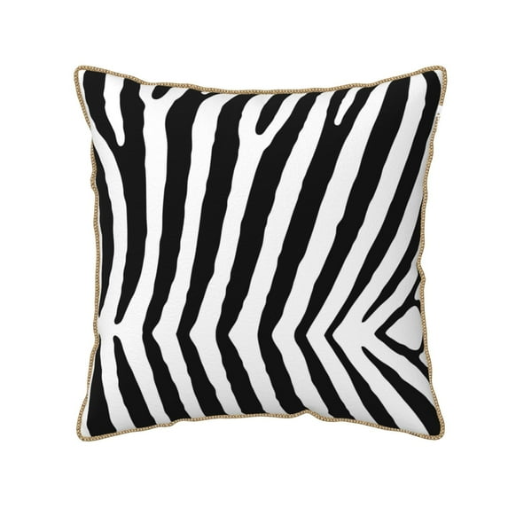 Kll Zebra Decorative Throw Pillow Covers Velvet Soft For Couch Sofa Bedroom Living Room Outdoor -20"X20"