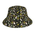 thumbnail image 1 of Kll cartoon Skull spider web Bucket Hat for Women Men Packable Travel Beach Sun Hat Outdoor Rave Accessories Reflective Fisherman Cap, 1 of 6