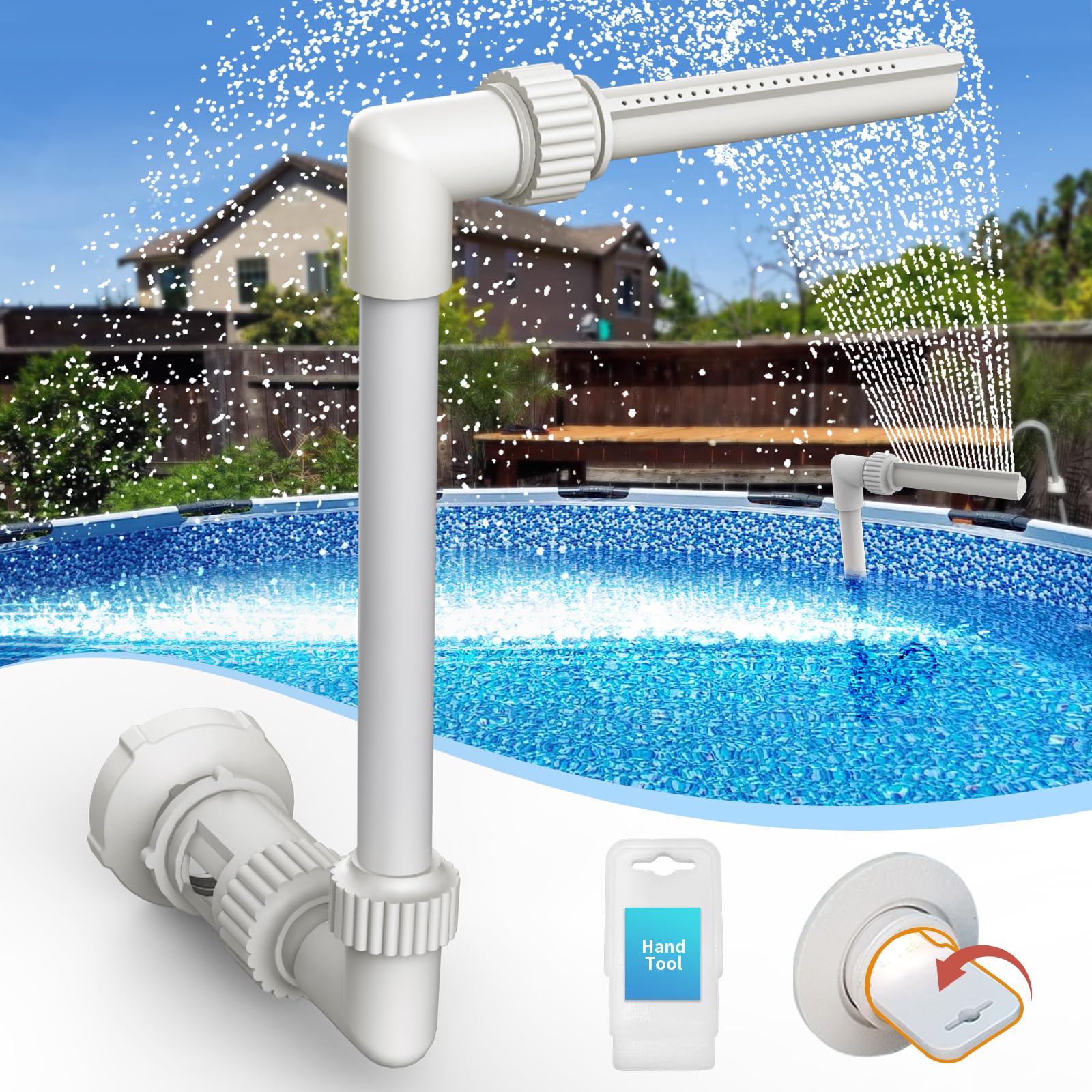 Sprinkle Ground Klleyna Water-Fountain Swimming-Pool Sprinkle Accessories - Waterfall ...