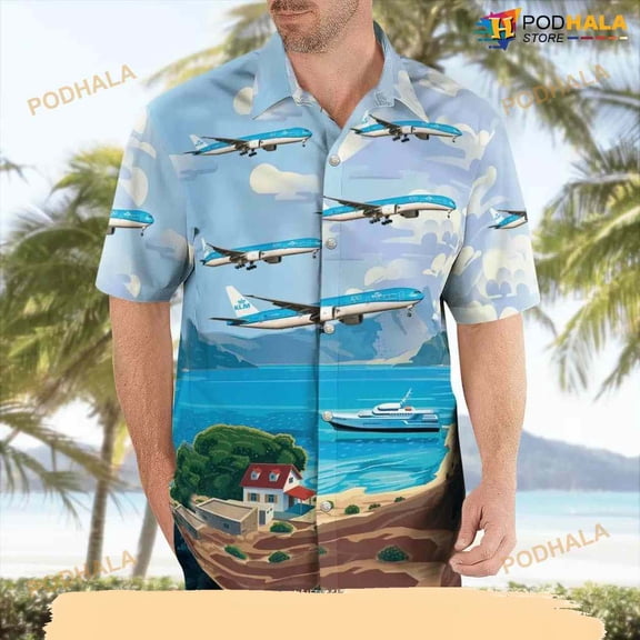 Klm Boeing 777-300er Hawaiian Shirt Outfit