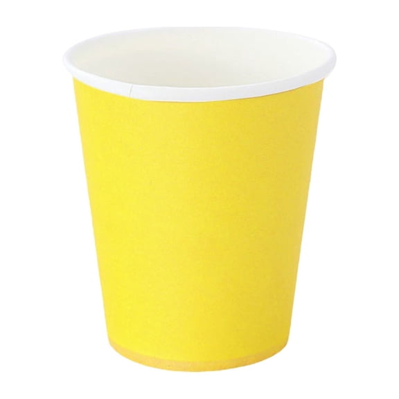 Klo 10PCS White Disposable Paper Cups Colorful Children's Kindergarten DIY Paper Cutting Blank Cups