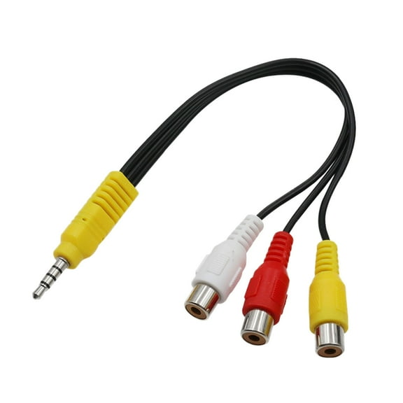 Klo To Red White Yellow Video One Minute Three AV Conversion 3.5mm Female Audio Conversion