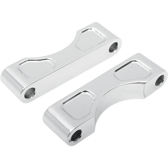 Klock Werks KWFS-01-0102-C Tire Hugger Front Fender Mounting Blocks for 21in. Tire - Chrome Finish
