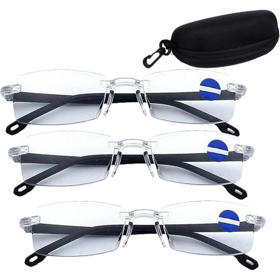 Kloiadka Auto Focus Glasses Intelligent Zoom Smart Reading Color-Changing Anti Blue Light Presbyopia For Men Women