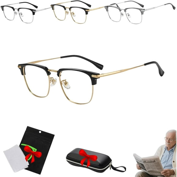 Kloiadka Auto Focus Glasses, Kloiadka Glasses Intelligent Zoom Reading Glasses with Anti Blue Light Lenses