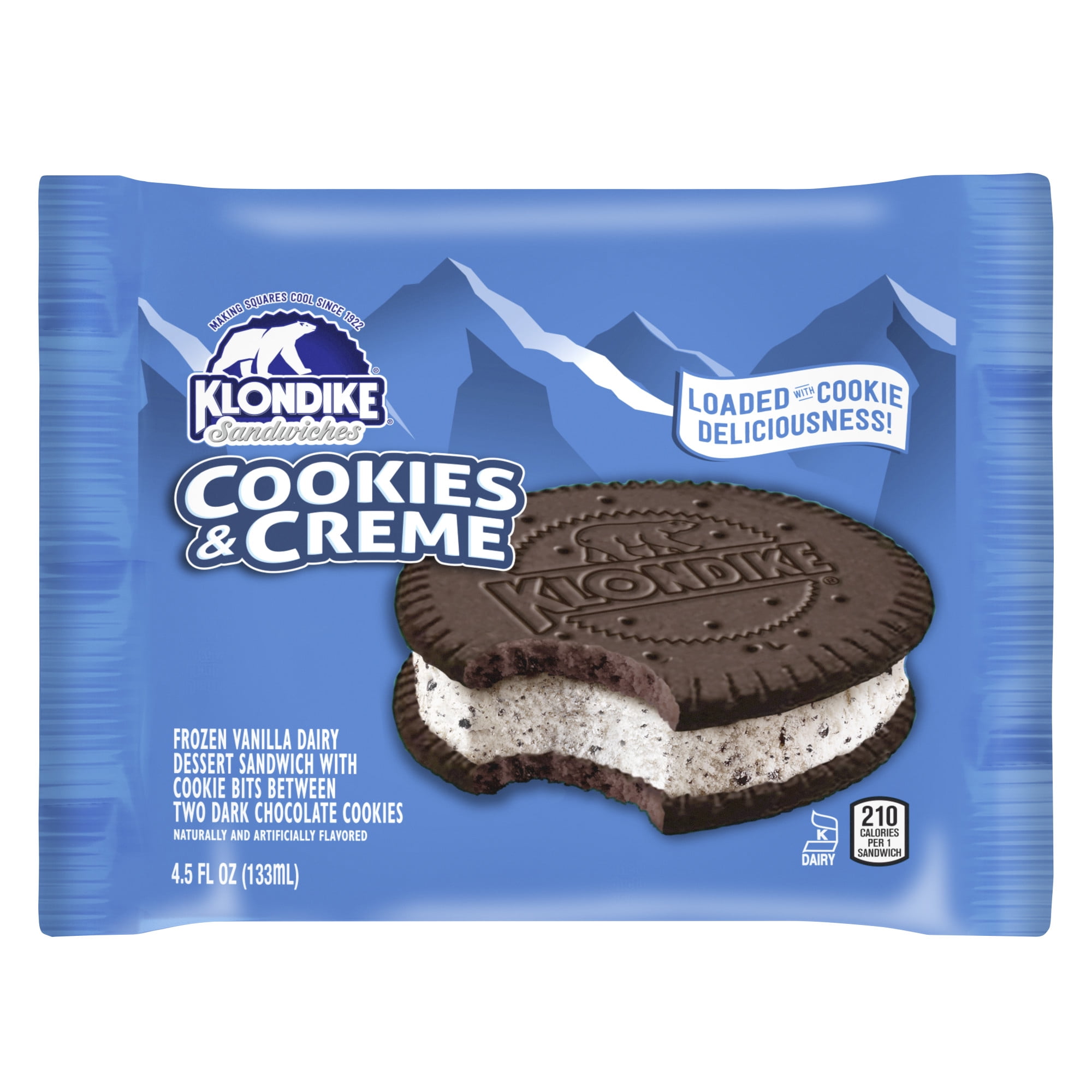 Klondike Cookies and Creme Frozen Dairy Dessert Sandwich Certified