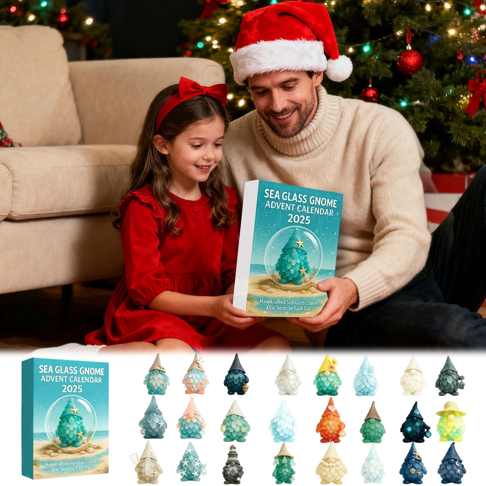 Klonfd Gnomes Advent Calendars 2025 Kids 24 Days Gnome Countdown ...