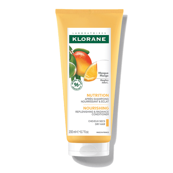 Klorane Nourishing Conditioner with Mango Butter - Moisturize and Hydrate Dry, Dehydrated Hair, 6.7 Fl Oz