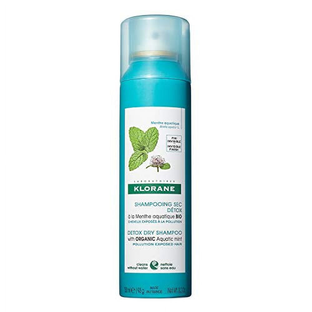 Klorane Detox Dry Shampoo with Aquatic Mint, All Hair Types