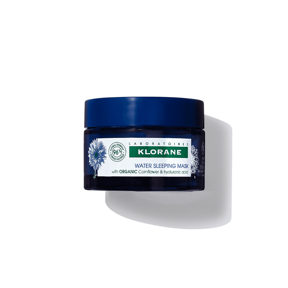 Klorane - Revitalizing Water Sleeping Mask with Organically Farmed Cornflower & Hyaluronic Acid - Hydrating Night Mask - Awaken, Moisturize, & Plump - Paraben & Silicone-Free - 1.6 Fl Oz