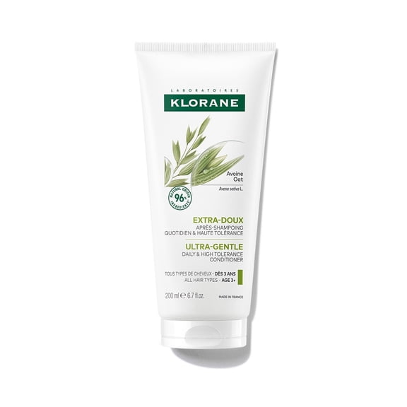 Klorane Ultra-Gentle Conditioner with Oat Milk - Softens, Hydrates & Detangles Hair - Suitable for the Entire Family, 6.7 fl oz