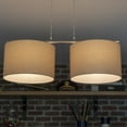 thumbnail image 1 of Kloss Two Drum Shade Pendant Light Fixture, 31.5" Wide, 1 of 6