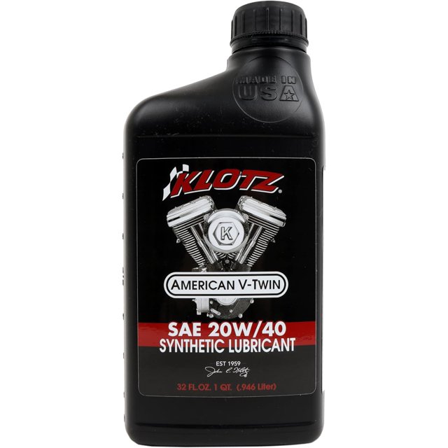 Klotz American VTwin Synthetic Motorcycle Oil Lubricant 20W40 for