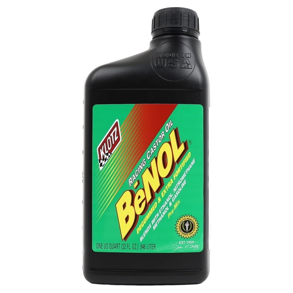 Klotz BeNOL Pre-Mix Castor Oil for 2-Stroke Racing Engines  1 Quart BC-172