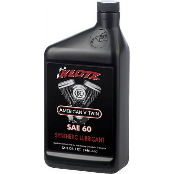 Klotz Oil KH-60 V-Twin Synthetic Motor Oil - 60W - 1qt.