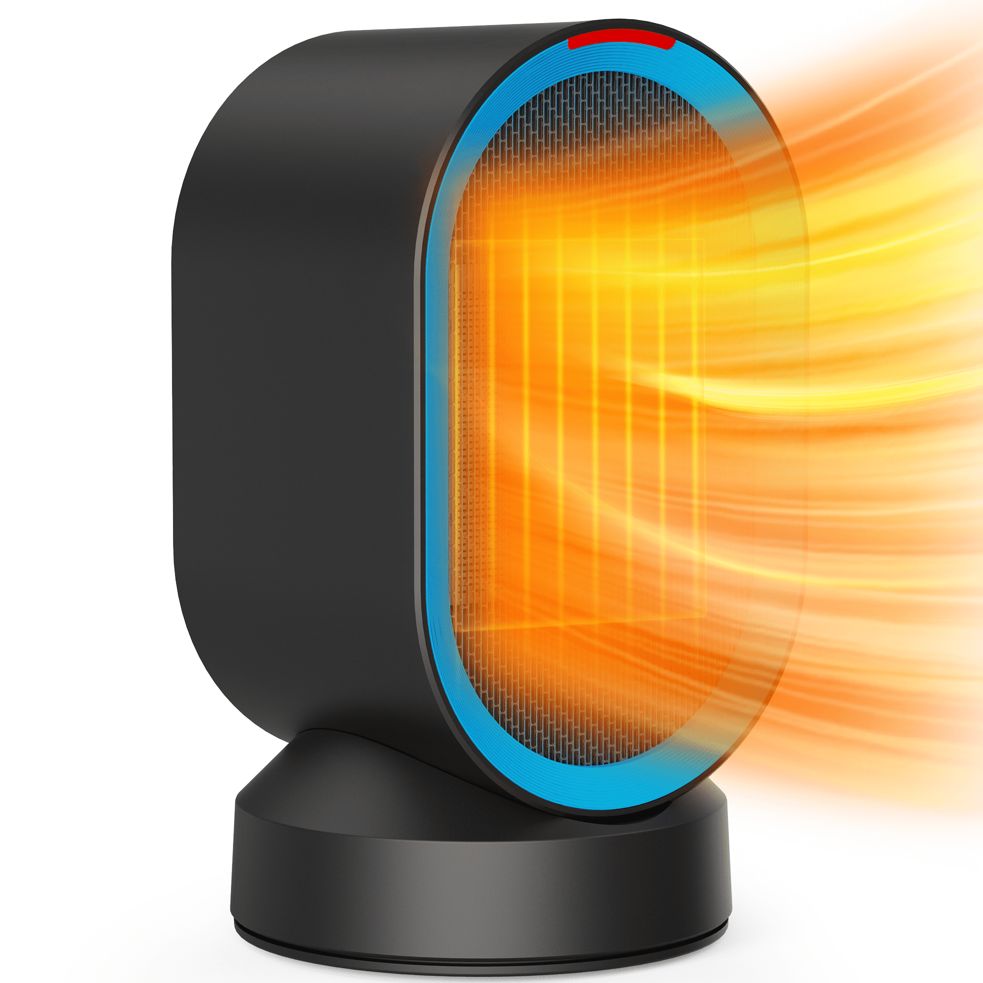 Kloudic 600W Desk Ceramic Heater with Tip-over Protection Black -  Walmart.com
