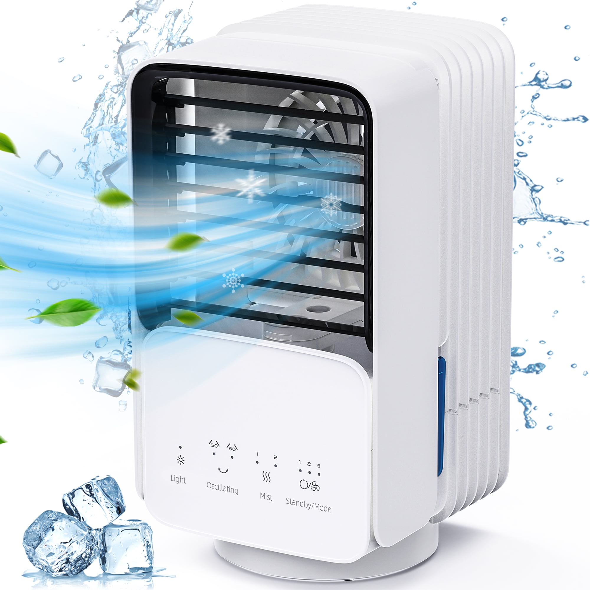 KLOUDIC Portable Air Conditioner - Mini AC Unit, 3 Speeds KLOUDIC Portable Air Conditioner - Mini AC Unit, 3 Speeds